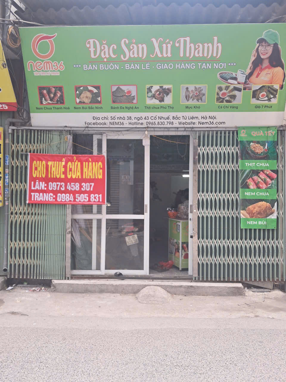 Cho thuê mặt bằng tại Bắc Từ Liêm. Số: 38 ngõ 43 Cổ Nhuế. - Ảnh chính