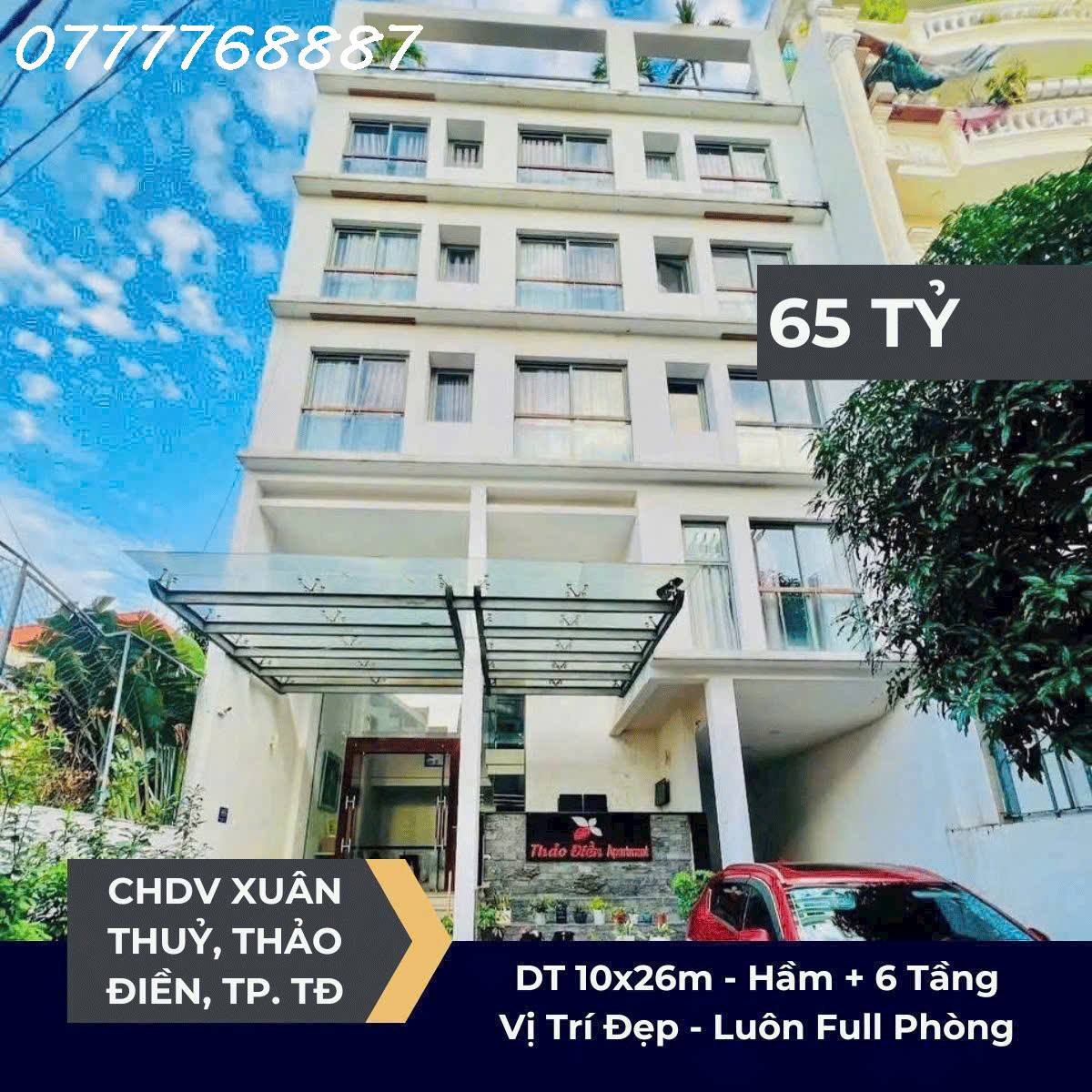 Tòa CHDV 260m2 đất hầm 6 tầng Thảo Điền Quận 2 - cho thuê 200tr/ tháng - Ảnh 4