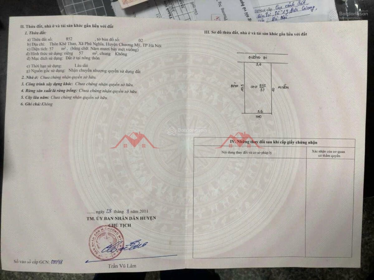 CHÍNH CHỦ BÁN LÔ ĐẤT 57M TẠI PHÚ NGHĨA-CHƯƠNG MỸ-HÀ NỘI - Ảnh 4
