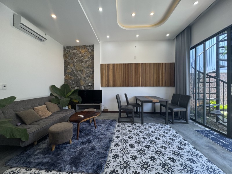 ♪ Villa Sân Vườn, sát Bờ Chương Dương, Nam Việt Á, 126m2, ngang 5.4m, 5.x tỷ - Ảnh 1