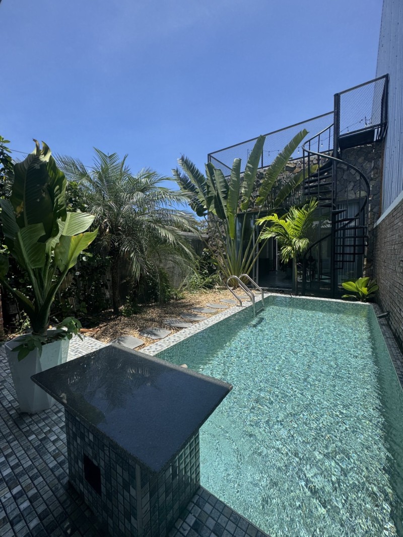 ♪ Villa Sân Vườn, sát Bờ Chương Dương, Nam Việt Á, 126m2, ngang 5.4m, 5.x tỷ - Ảnh chính
