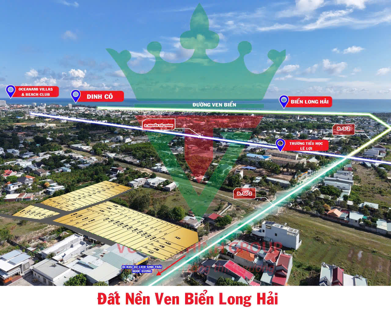 Sỉ 45 lô full thổ cư đường 3/2 ven biển long hải bà rịa-vũng tàu 160 tỷ - Ảnh chính