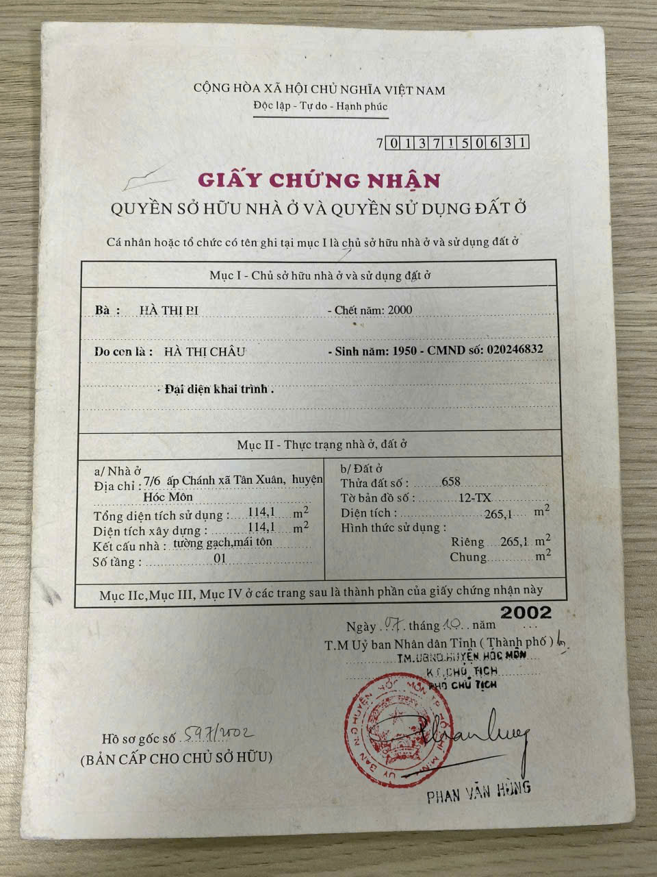 NHÀ (8x30) MẶT TIỀN LÊ THỊ HÀ, TÂN XUÂN, HÓC MÔN – HẬU 10M – GIÁ 23.5 TỶ - Ảnh chính