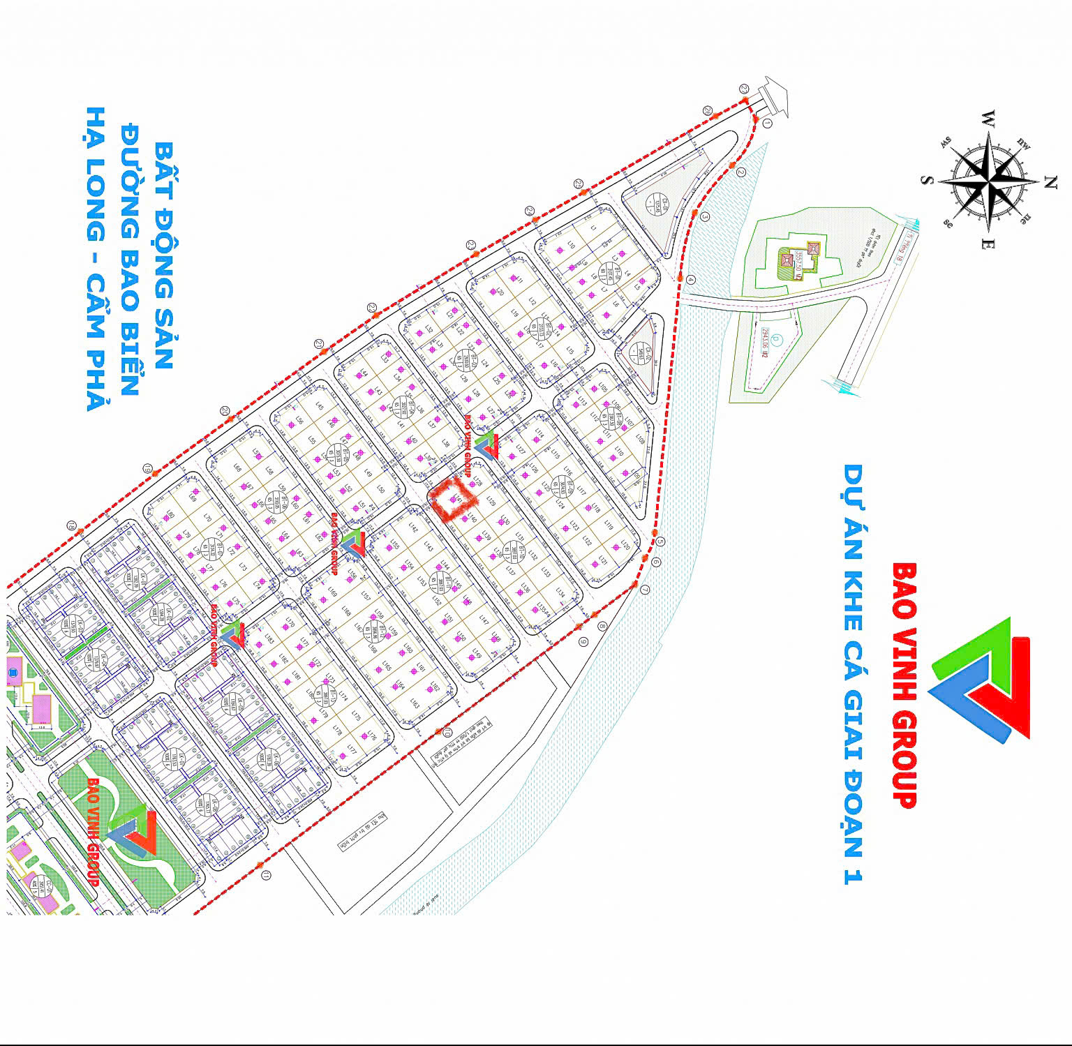 Lô góc 298m² Biệt Thự Dự Án Le Emera – Núi Béo Khe Cá, TP Hạ Long  Lô Đẹp, Vị Trí Trung Tâm - Ảnh 1