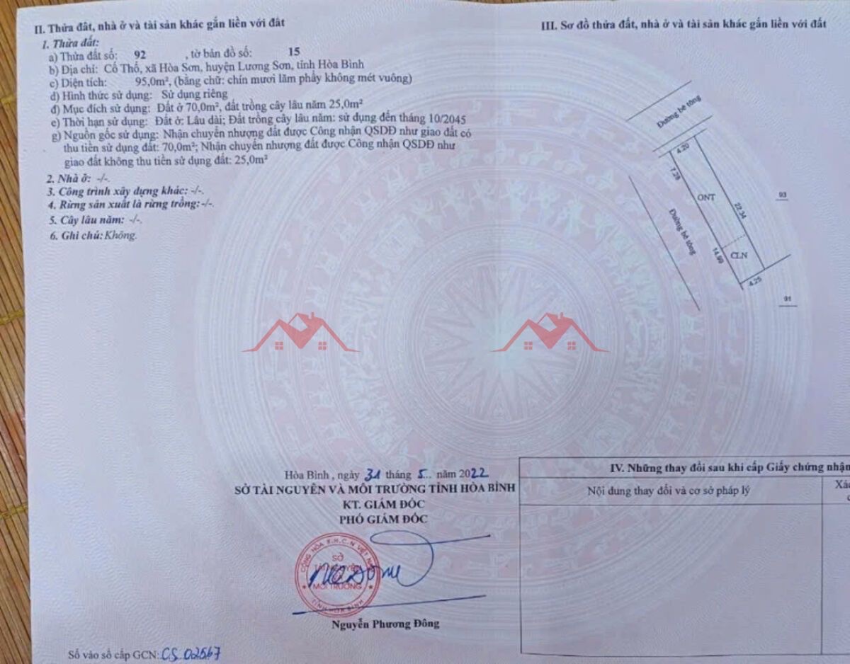 CHÍNH CHỦ BÁN CĂN NHÀ 3TANG 95M TẠI LƯƠNG SƠN-HOÀ BÌNH - Ảnh 4
