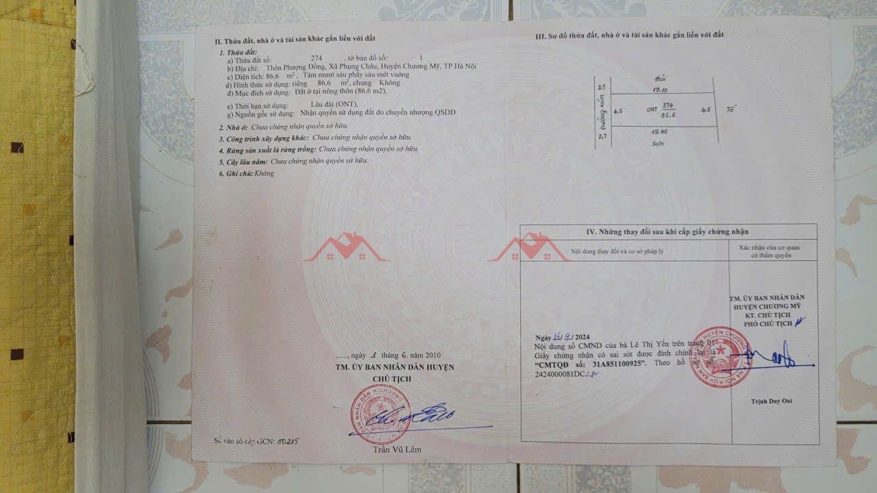 CHÍNH CHỦ BÁN LÔ ĐẤT 86,6M TẠI PHỤNG CHÂU-CHƯƠNG MỸ-HÀ NỘI - Ảnh 4