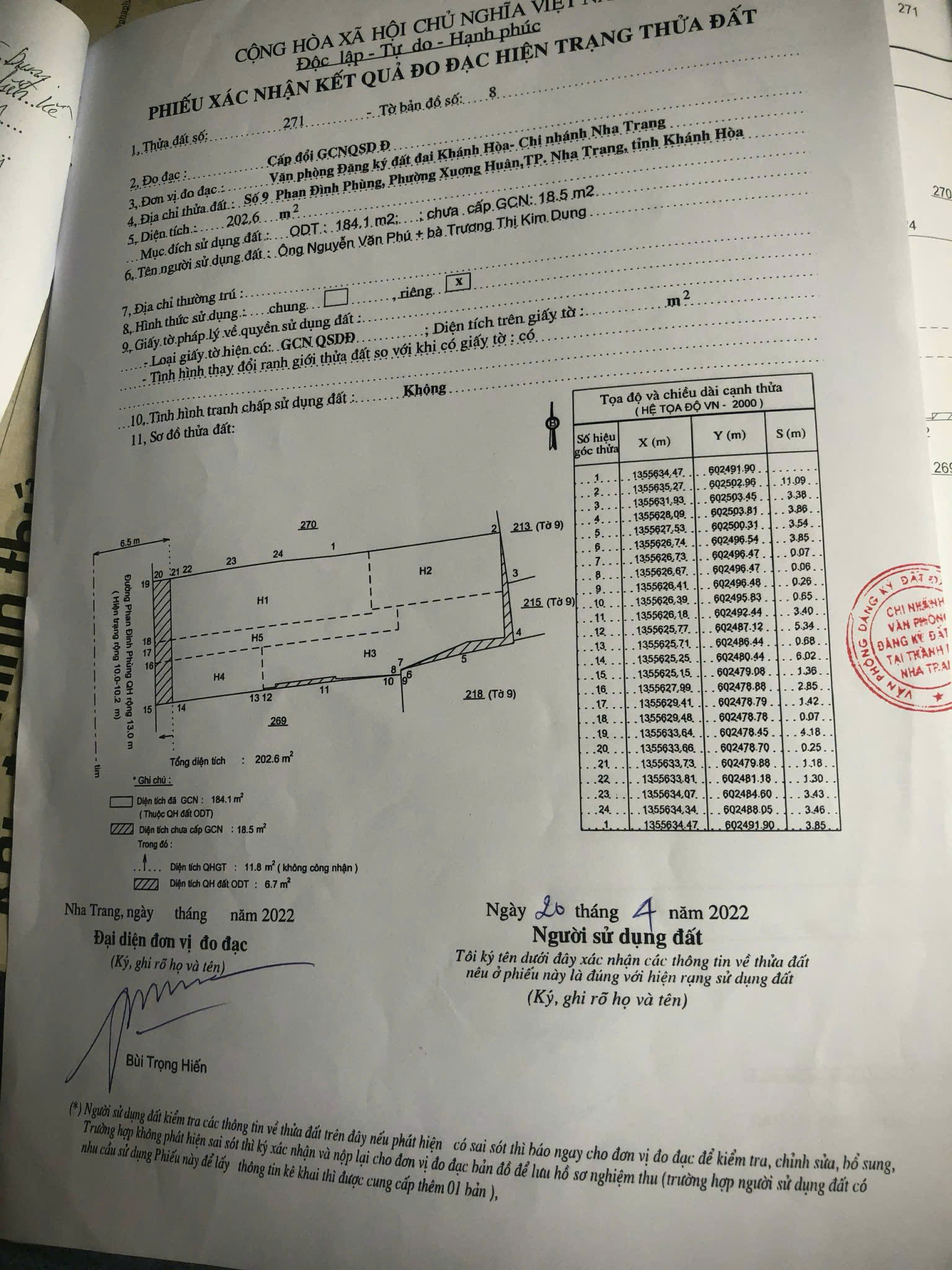 Bán đất mặt tiền đường Phan Đình Phùng,P. Xương Huân<br>DT: 184m2 ngang 8,6m (dt thực tế hơn - Ảnh chính