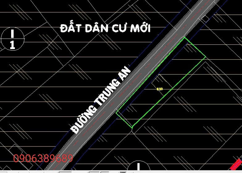 bán đất mặt tiền đường trung an ngang 77m - Ảnh chính