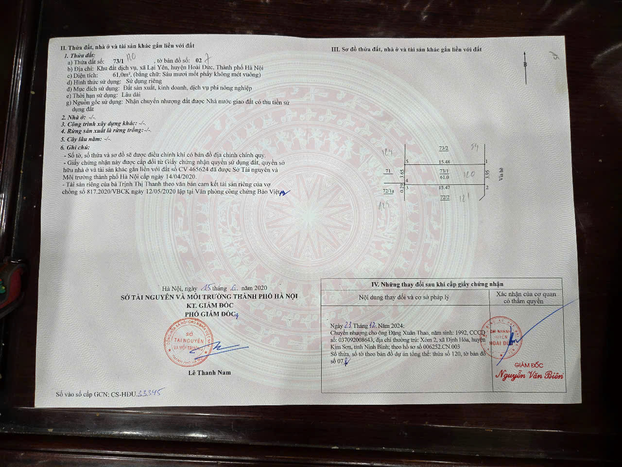 CHÍNH CHỦ EM CẦN BÁN GẤP LÔ ĐẤT DỊCH VỤ - GIÁ BÁN NHANH TRONG TUẦN Tại Lai Yên, Hoài Đức - Ảnh chính
