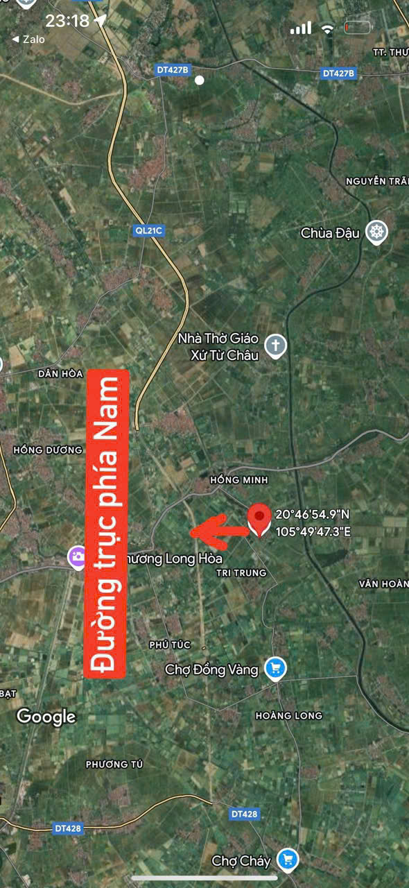 CẦN BÁN GẤP LÔ ĐẤT TẠI HỒNG MINH- PHÚ XUYÊN - Ảnh chính