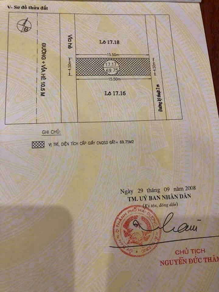 Bán đất đẹp dự án Vạn Lộc Tứ Minh, Hải Dương nhìn vườn hoa - Ảnh chính