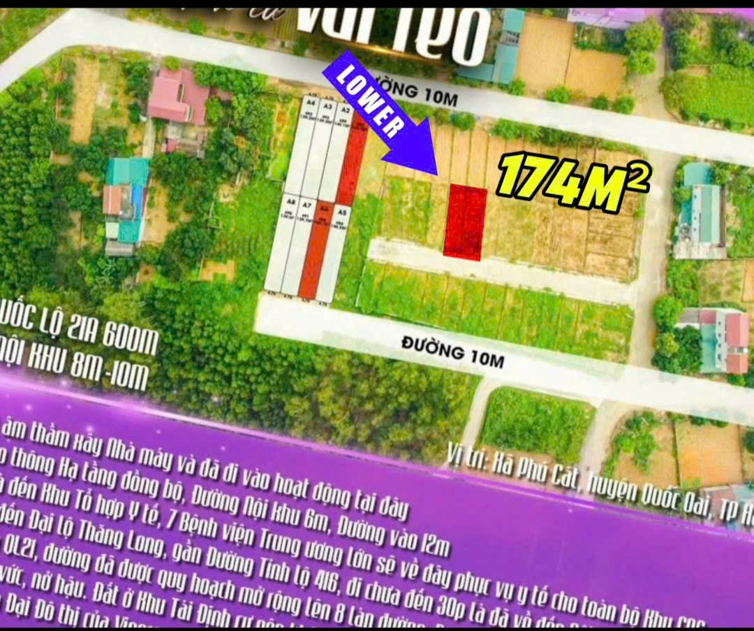 KHUÔN VIÊN TĐC VAI RÉO 174M2 GIÁ CHÍNH CHỦ - Ảnh chính