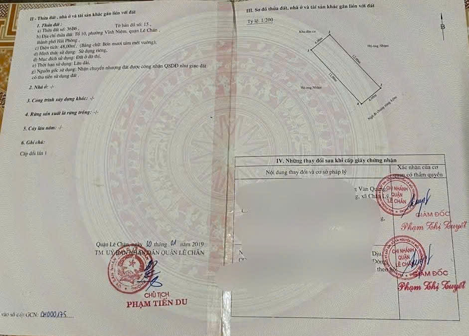 Bán 2 lô liền nhau tại Vĩnh Niệm, ngõ 4m ô.tô ra vào Giá 2.5 tỉ - Ảnh 4