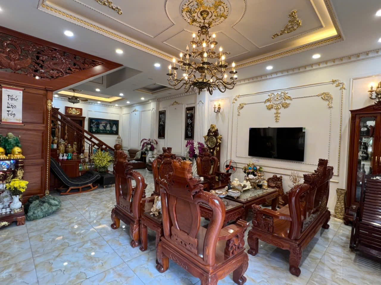 Bán Biệt thự đẳng cấp 4 lầu ngang 12m ngay KDC Cityland P.10 240m2 tiện ích VIP chỉ 55 tỷ - Ảnh 3
