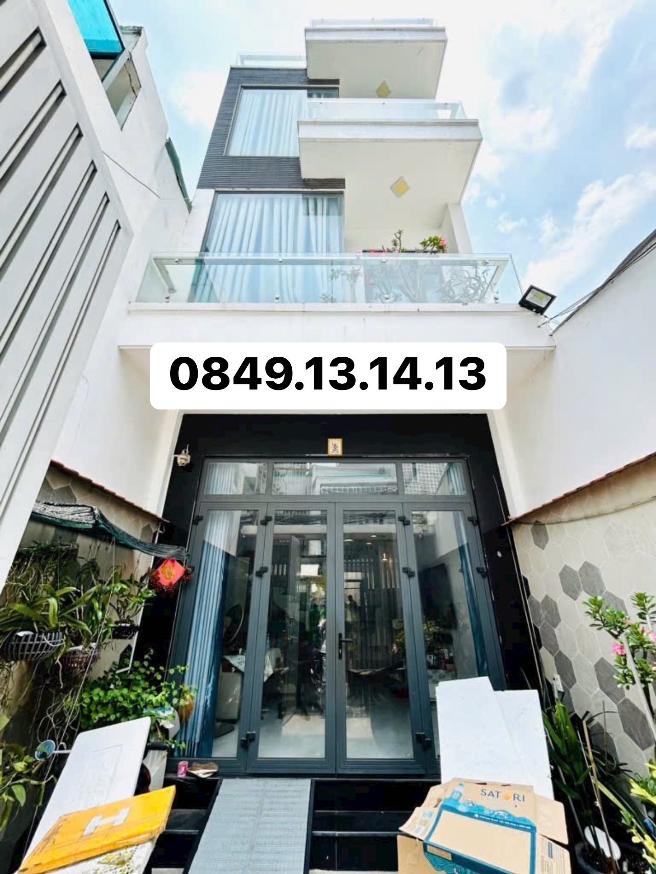 NHÀ MỚI 4 TẦNG - 4.2x 20 - THIẾT KẾ HIỆN ĐẠI - PHỐ VIP KIỀU ĐÀM Q7 HẺM XE HƠI THÔNG - KHU VIP HIM - Ảnh chính