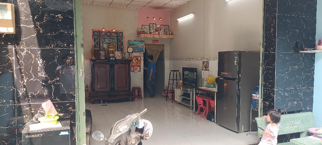 KẸT TIỀN BÁN GẤP NHÀ ĐƯỜNG HOÀI THANH, [P14, Q8] DT: 113.3M2( 5.2 X 22M) SÁT BÊN CHỢ, CHỈ 5.2 TỶ. - Ảnh 1
