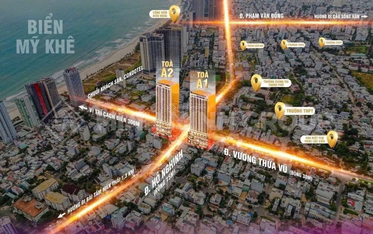 Sun Costa Biển Mỹ khê Đà Nẵng, kinh doanh cho thuê tốt, nhận nhà chỉ với 560tr, hỗ trợ vay 70% - Ảnh chính