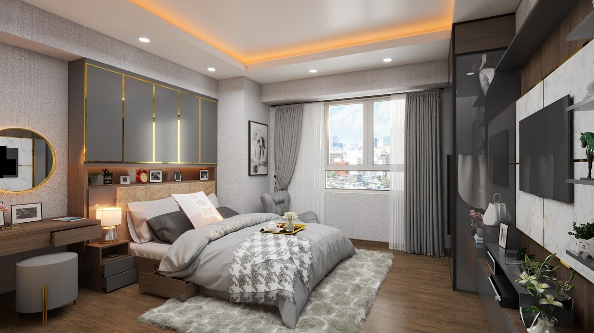 Căn Hộ Cosmo City Mặt Tiền Đường Nguyễn Thị Thập Quận 7 Giá 2.8ty 2PN. - Ảnh 1