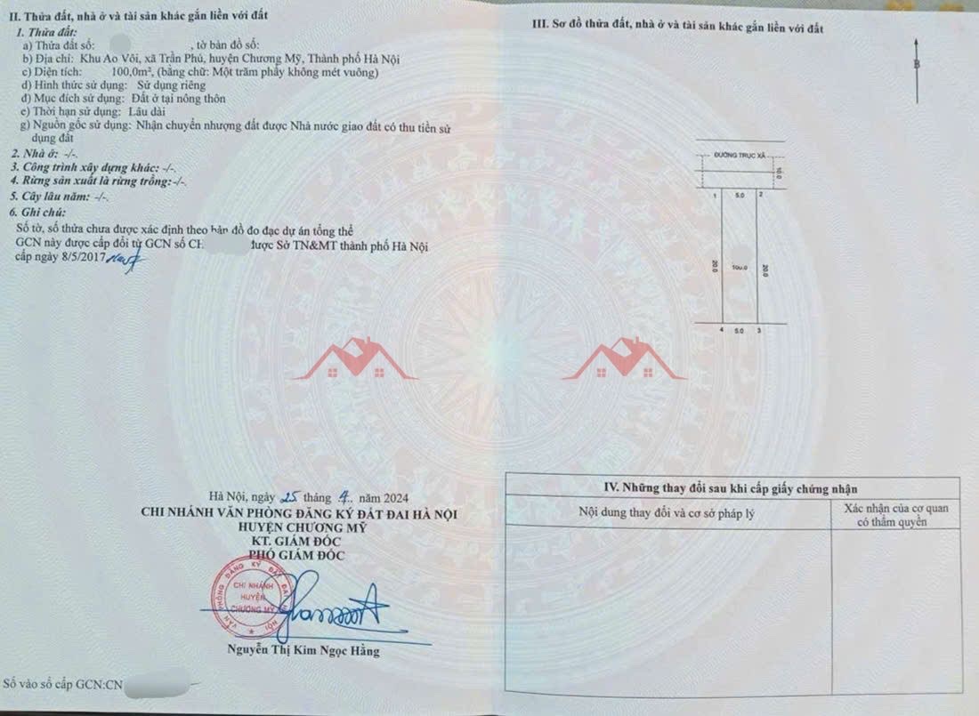 CHÍNH CHỦ BÁN LÔ ĐẤT 100M TẠI TRẦN PHÚ-CHƯƠNG MỸ-HÀ NỘI - Ảnh 3