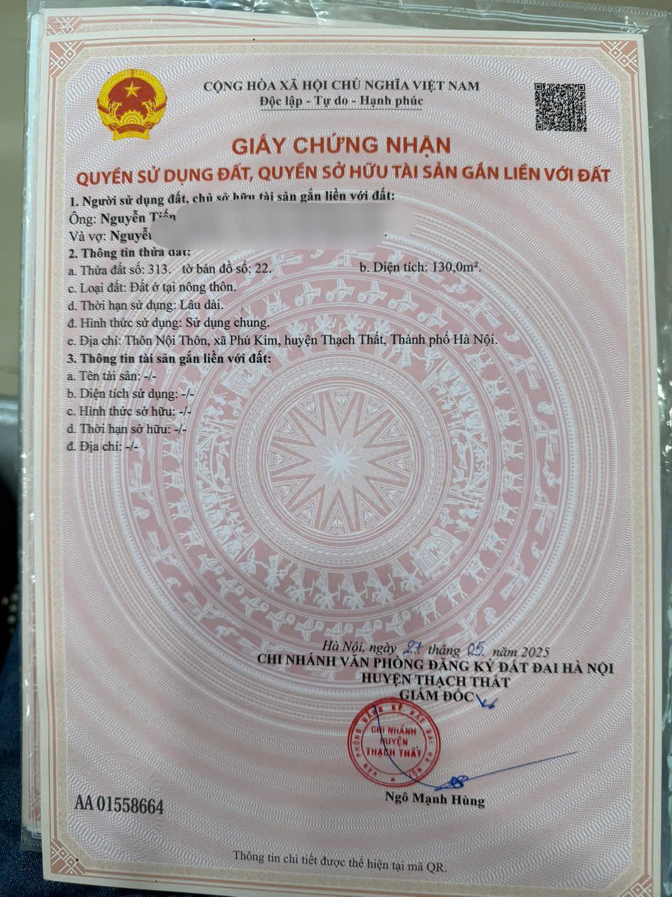 SỞ HỮU NGAY LÔ ĐẤT ĐẸP - GIÁ TỐT - Vị Trí Đắc Địa Tại Xã Phú Kim, Thạch Thất, Hà Nội - Ảnh 3