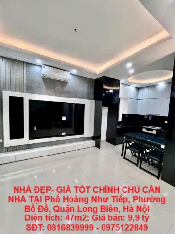 NHÀ ĐẸP- GIÁ TỐT CHÍNH CHỦ CẦN NHÀ TẠI Phố Hoàng Như Tiếp, Phường Bồ Đề, Quận Long Biên, Hà Nội - Ảnh chính