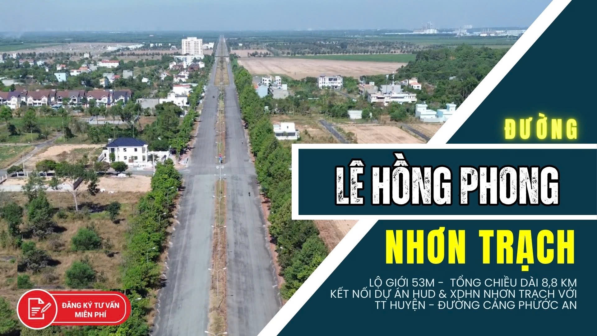 Bán nền đất mặt tiền đường Lê Hồng Phong dự án HUD Nhơn Trạch Đồng Nai - Ảnh chính