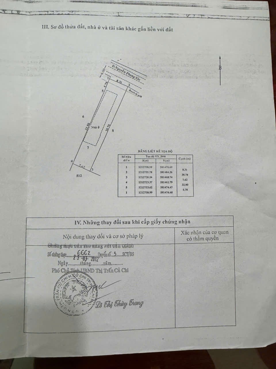 HOT HOT HOT - Cần Bán Căn Nhà Tại đường nhựa Nguyễn Phong Sắc, TT Củ Chi , Huyện Củ Chi , TP.HCM - Ảnh 1