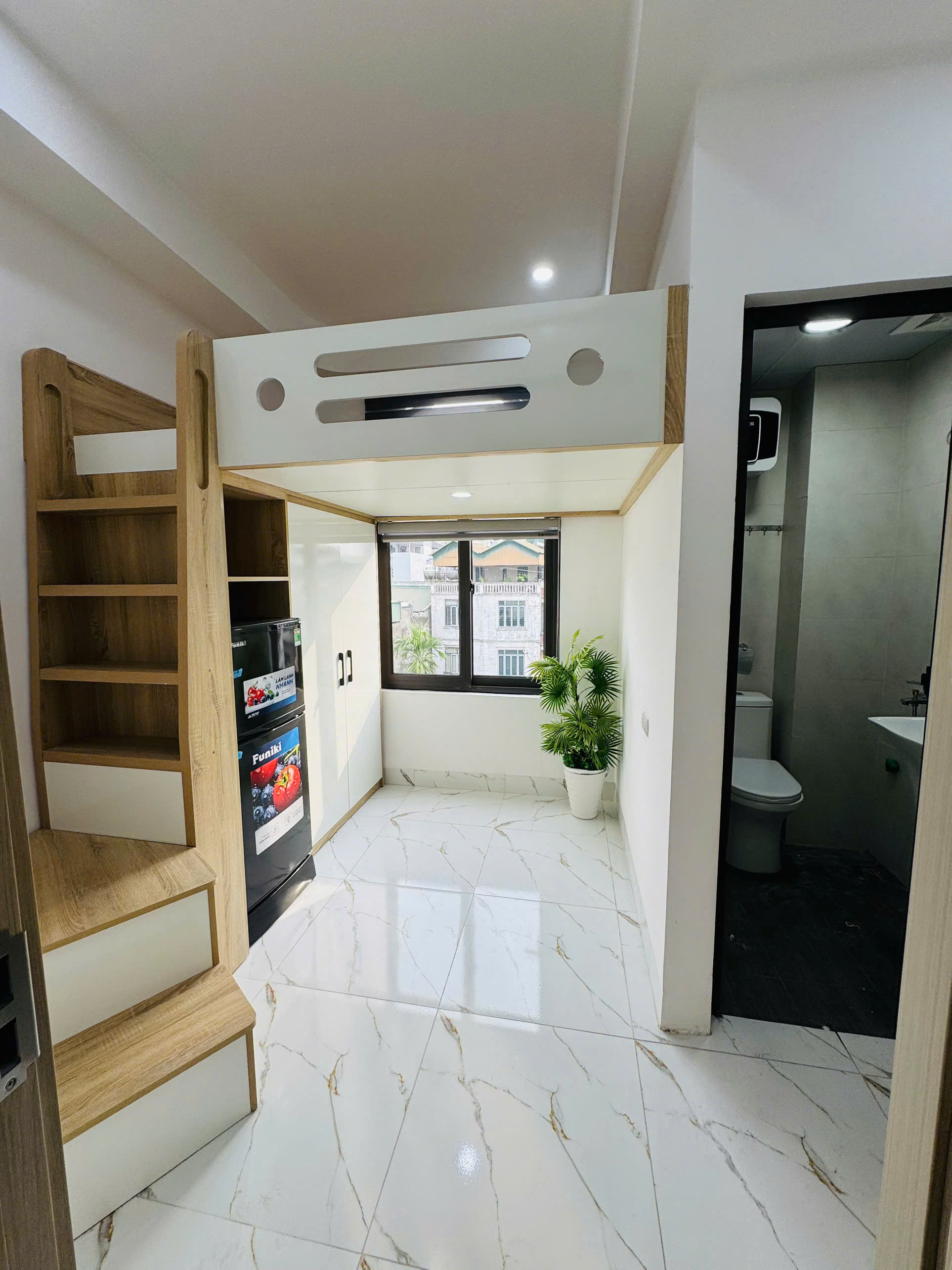 (Cực hiếm) Căn hộ Studio và Gác xép 25m2 mới khai trương tại ngõ 197 phố Hoàng Mai - Nội thất đẹp - Ảnh 4