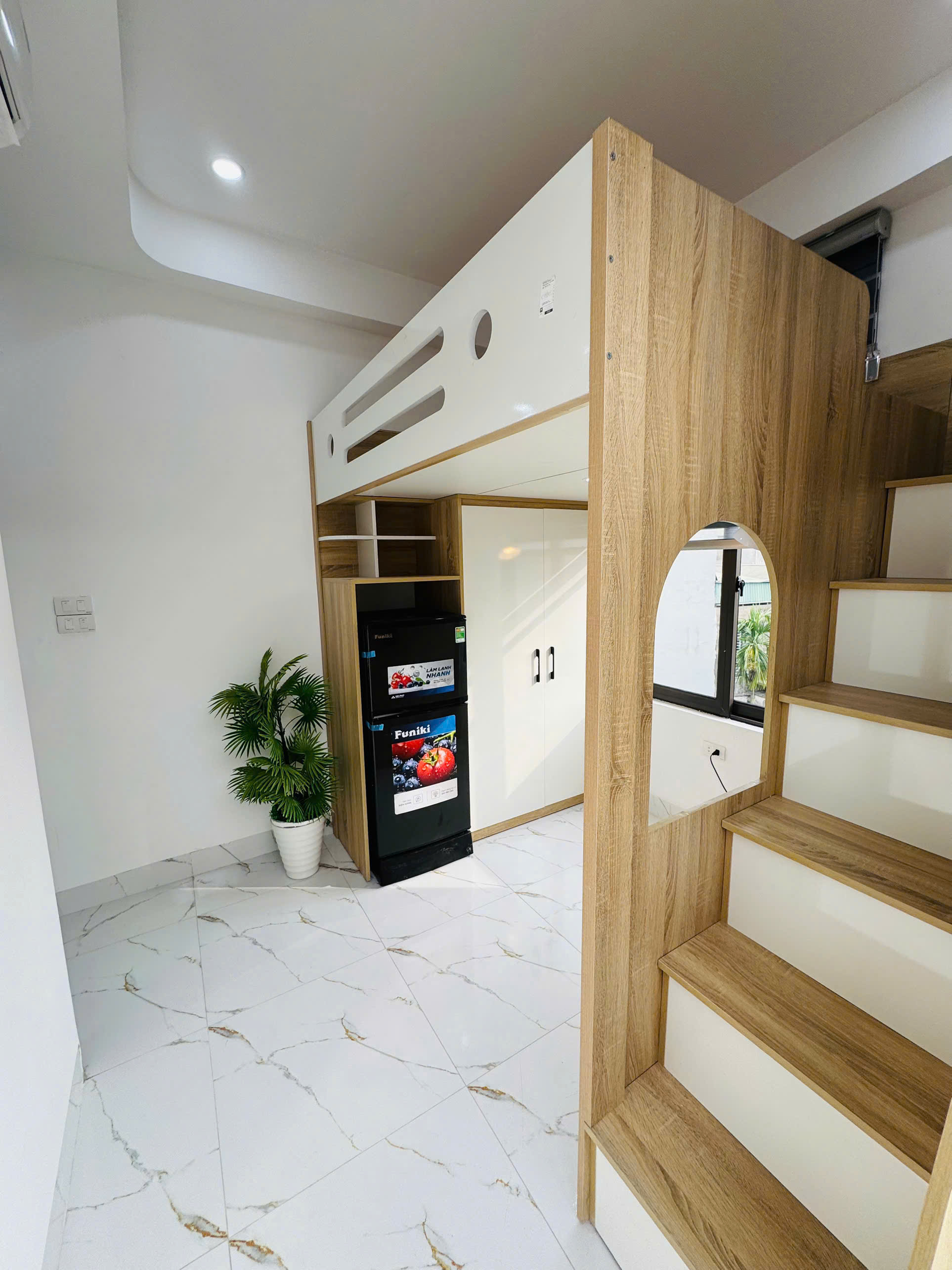 (Cực hiếm) Căn hộ Studio và Gác xép 25m2 mới khai trương tại ngõ 197 phố Hoàng Mai - Nội thất đẹp - Ảnh 3