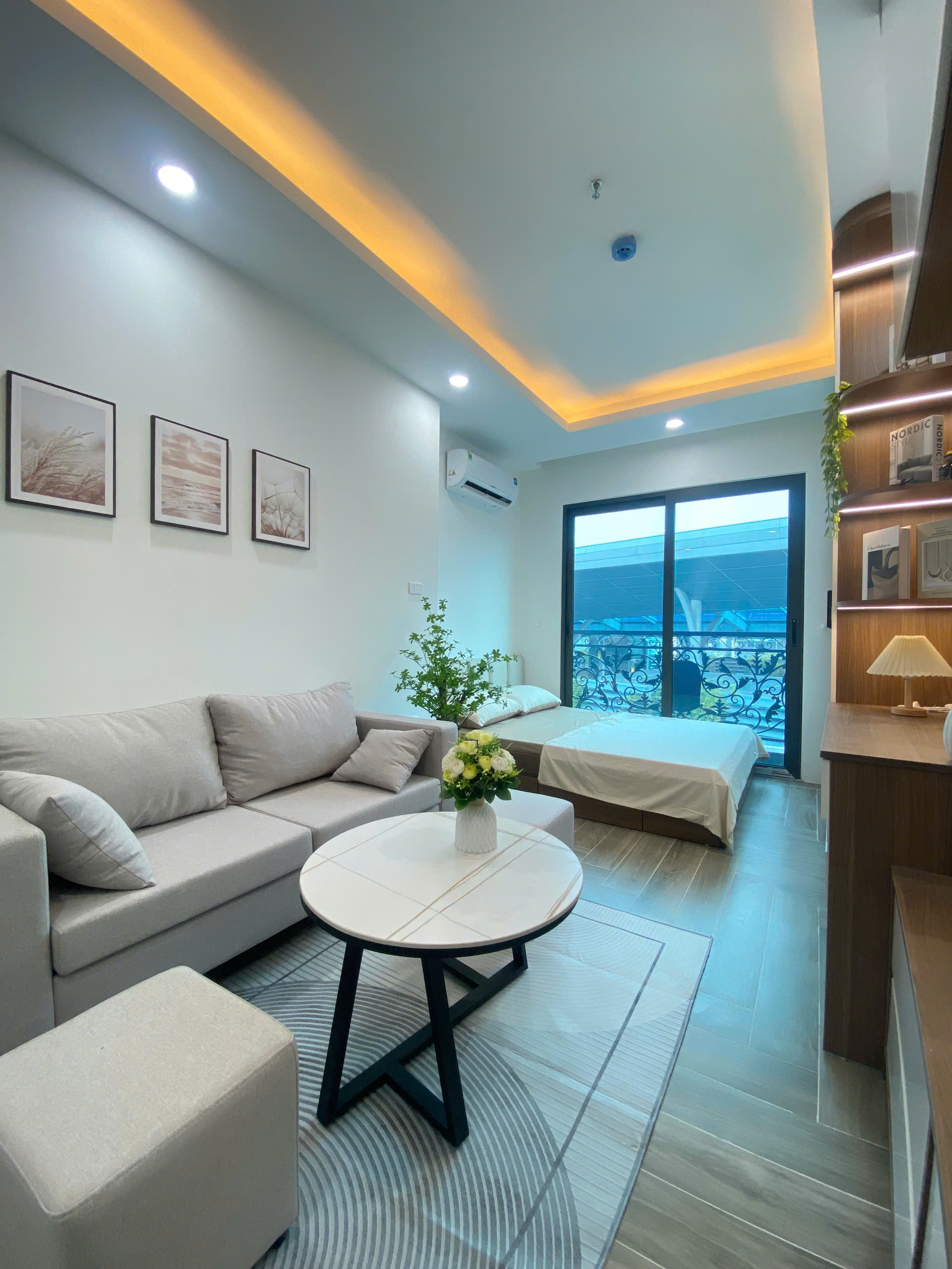(Cực hiếm) Căn hộ Studio cao cấp 30m2 mới khai trương tại mặt phố Hồ Tùng Mậu - Có máy giặt riêng - Ảnh chính