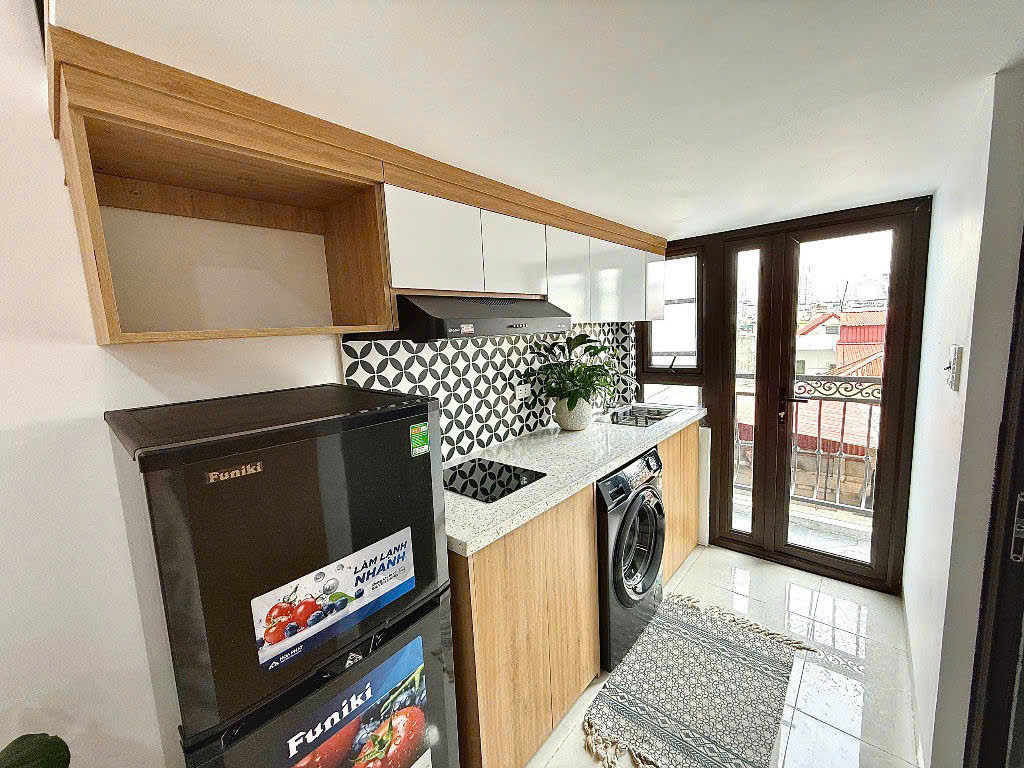 (Cực hiếm) Căn hộ Gác xép cao cấp 30m2 mới khai trương tại ngõ 128A Hồ Tùng Mậu - Máy giặt riêng - Ảnh 1