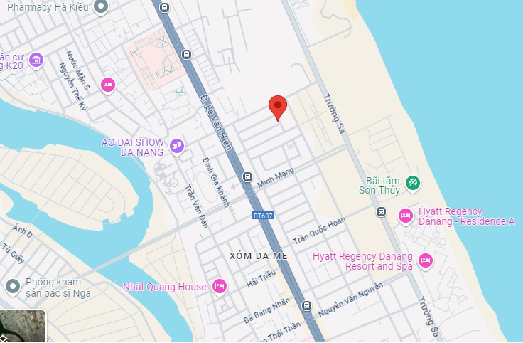 ♥ MT Đường 7.5m sát Bãi Tắm Sơn Thuỷ, 90m2, ngang 5m, 3 tầng đúc cứng sạch, hơn 6 tỵ - Ảnh 1