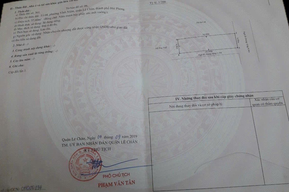 Bán Lô Góc 2 Mặt Tiền Đẹp – Ngõ 512 Nguyễn Văn Linh, Lê Chân, Hải Phòng - Ảnh 2