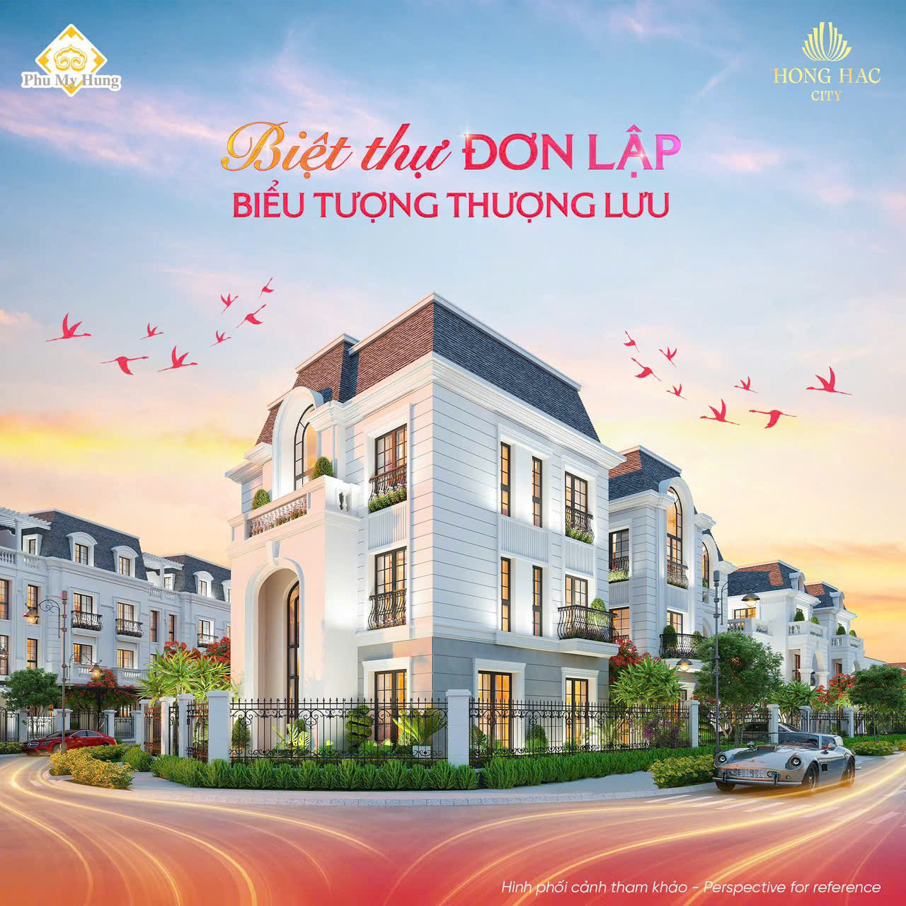Hồng Hạc City - Phú Mỹ Hưng 2 -Bán Biệt Thự Liền kề 6x20, 120m2, 15.8 tỷ, LS 0%. Xem ngay 0901323786 - Ảnh chính