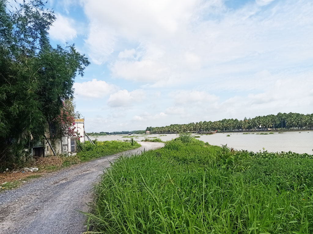Bán đất view sông Sài Gòn - 2616m2 - 28x48 nở hậu 74m - 300m2 thổ cư - xã Bình Mỹ - Củ Chi - Ảnh 1