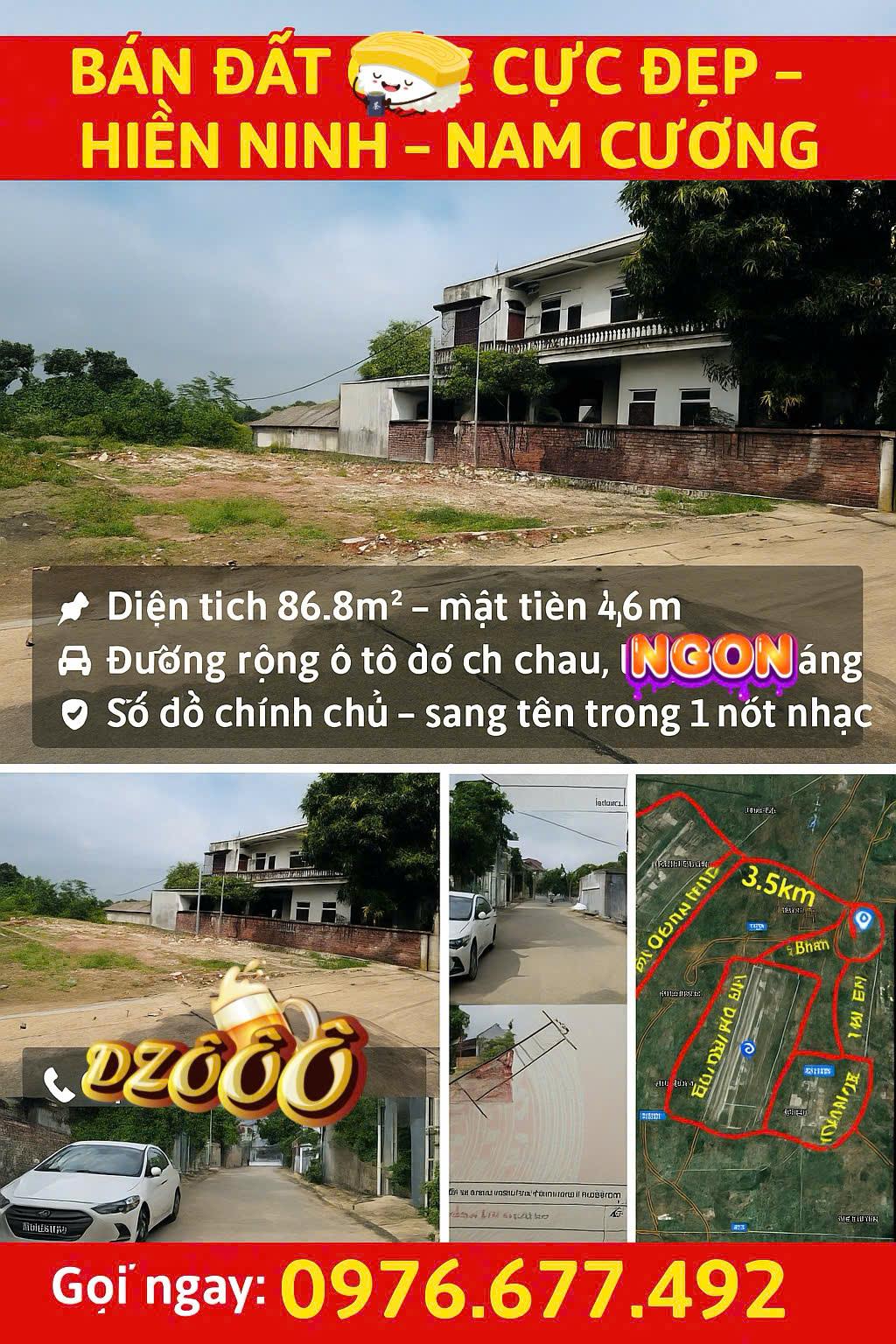 Đất đẹp như crush  Sổ sẵn sàng về chung một nhà!86M trục chính Nam Cương-Hiền NInh. - Ảnh chính