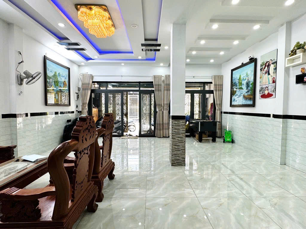 Bán nhà 5 tầng HXT Phan Huy Ích P.15 ngang 7m 105m2 sát bên chợ Bảo Ngọc Tú chỉ 12.9 tỷ. - Ảnh 2