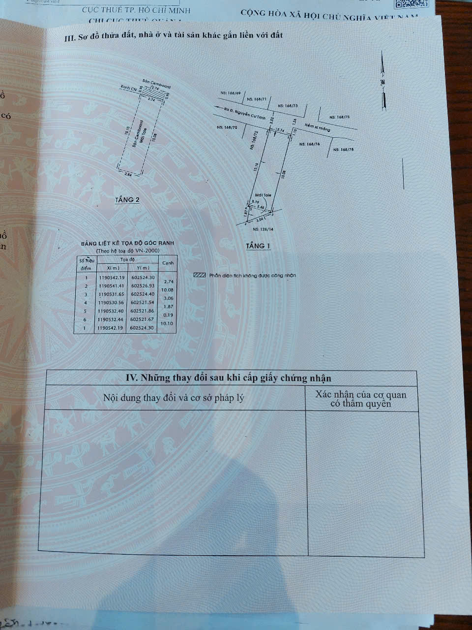 CHÍNH CHỦ CẦN BÁN NHÀ 168/74 PHƯỜNG NGUYỄN CƯ TRINH -QUẬN 1 -TPHCM - Ảnh 4