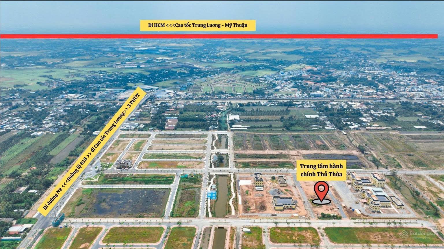 Thanh toán 600 triệu sở hữu ngay nền đất trung tâm hành chính Thủ Thừa - Ảnh 1