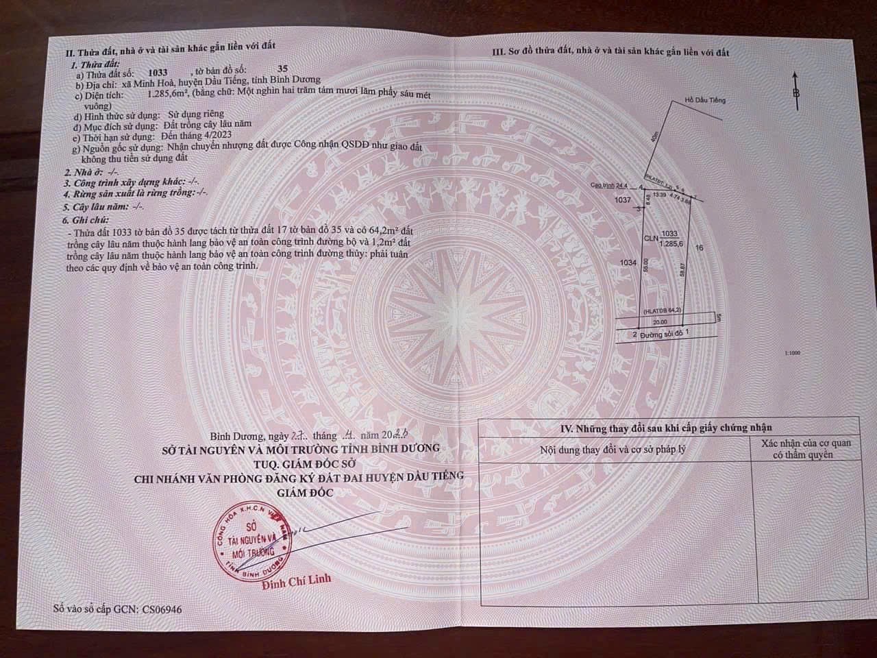 ĐẤT ĐẸP- GIÁ TỐT - CẦN BÁN NHANH Lô Đất Minh Hòa, Dầu Tiếng, Bình Dương - Ảnh 3