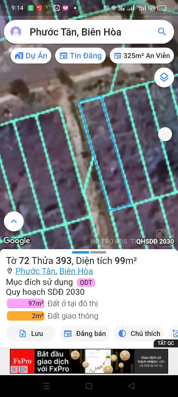 CHÍNH CHỦ CẦN BÁN LÔ ĐẤT TẠI PHƯỚC TÂN- BIÊN HÒA - Ảnh chính