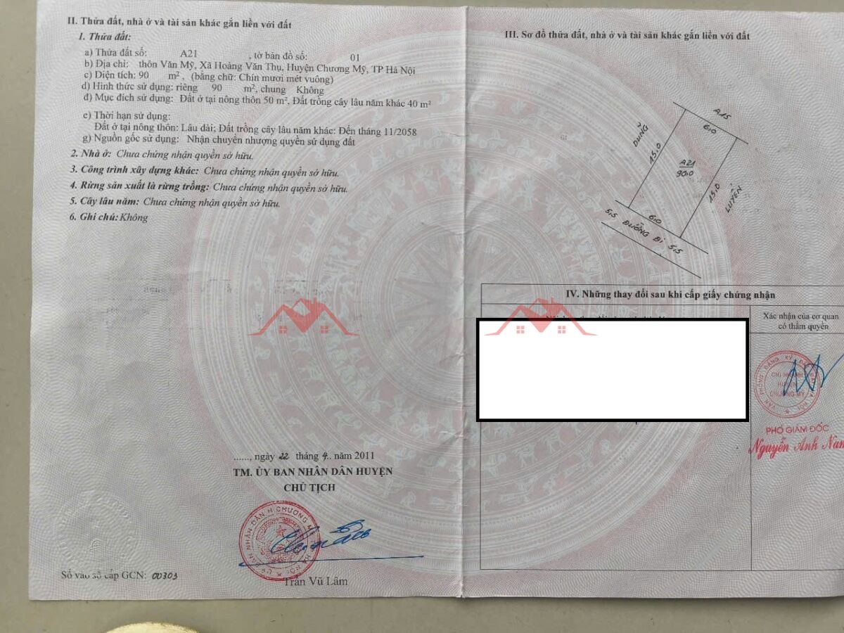 CHÍNH CHỦ BÁN LÔ ĐẤT 90M TẠI HOÀNG VĂN THỤ-CHƯƠNG MỸ-HÀ NỘI - Ảnh 4