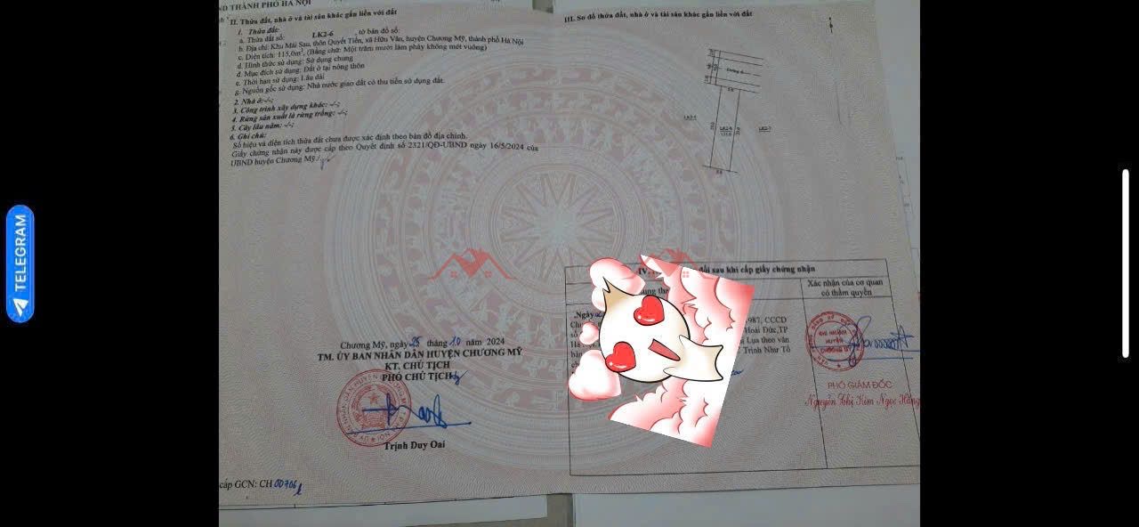 CHÍNH CHỦ BÁN LÔ ĐẤT TÁI ĐỊNH CƯ 115M TẠI HỮU VĂN-CHƯƠNG MỸ-HÀ NỘI - Ảnh 4