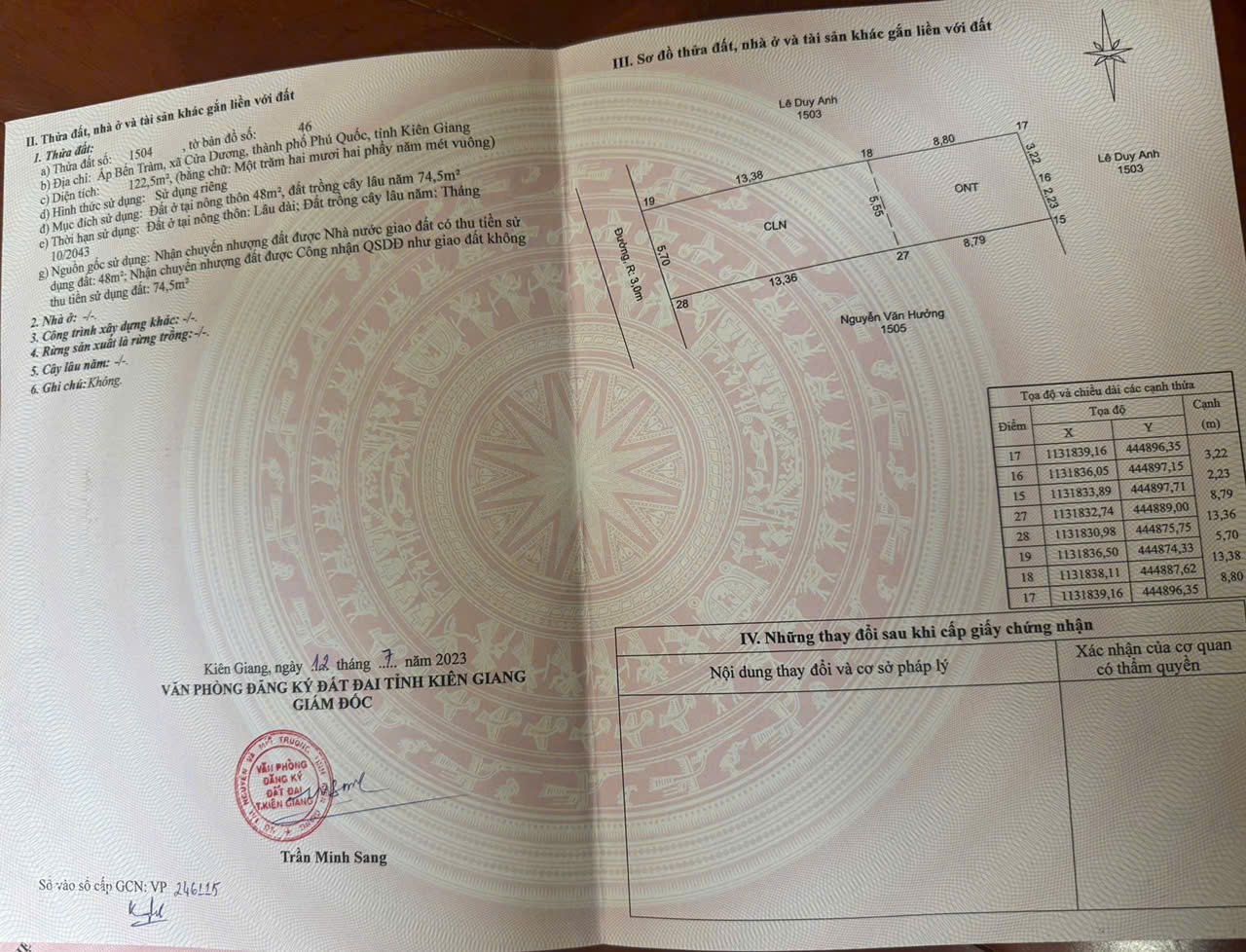 HOT HOT_ĐẤT ĐẸP – GIÁ ĐẦU TƯ  - BÁN NHANH Lô Đất Tại Thành phố PHÚ QUỐC - KIÊN GiANG - Ảnh chính