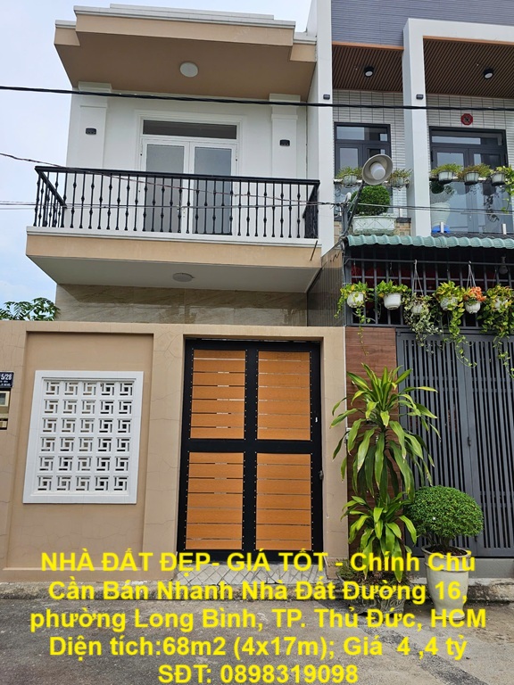 NHÀ ĐẤT ĐẸP- GIÁ TỐT - Chính Chủ Cần Bán Nhanh Nhà Đất Long Bình, Thủ Đức, Hồ Chí Minh. - Ảnh chính