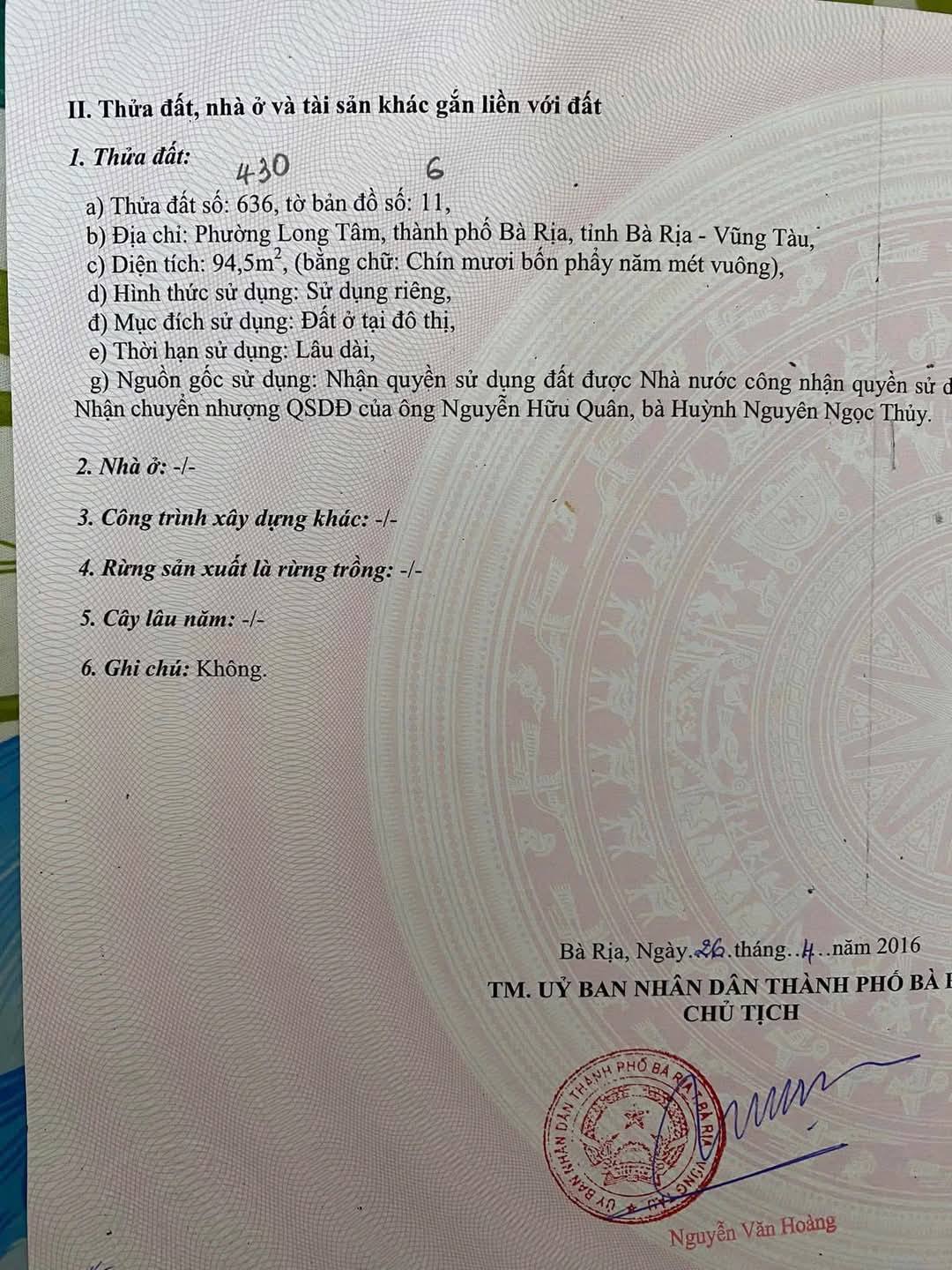 🔥 BÁN LÔ GÓC THOÁT HIỂM MẶT ĐƯỜNG XUÂN DIỆU – P. LONG TÂM - TP BÀ RỊA - Ảnh 2