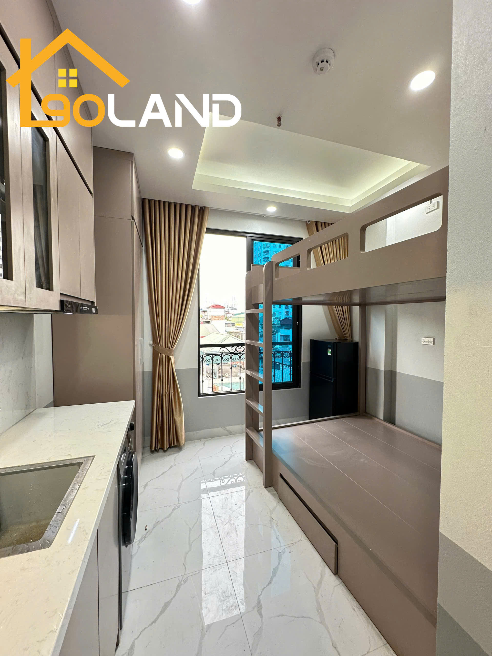 (Cực hiếm) Căn hộ Studio - Giường đôi 25m2 mới khai trương tại ngõ 297 Minh Khai - Máy giặt riêng - Ảnh chính