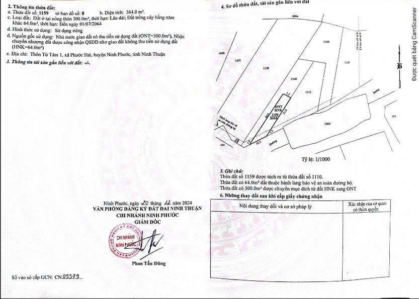 CHÍNH CHỦ CẦN BÁN GẤP 2 LÔ  ĐẤT  TẠI NINH PHƯỚC, NINH THUẬN - Ảnh 1