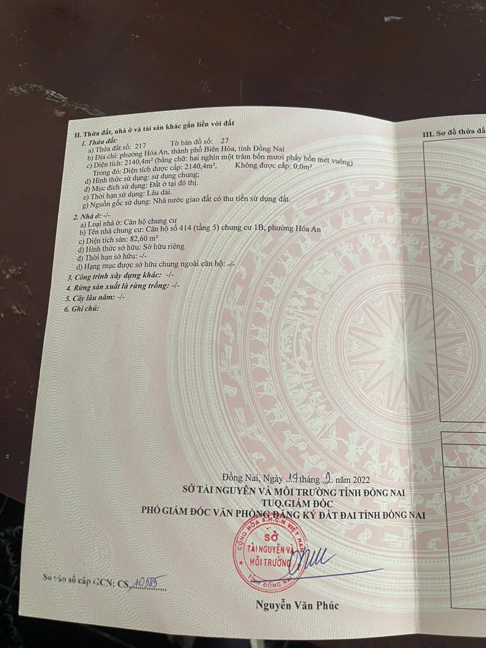 Cần Bán 2  Căn Hộ Chung Cư Tại Phường Hóa AN, TP Biên Hòa, Tỉnh Đồng Nai - Ảnh 3