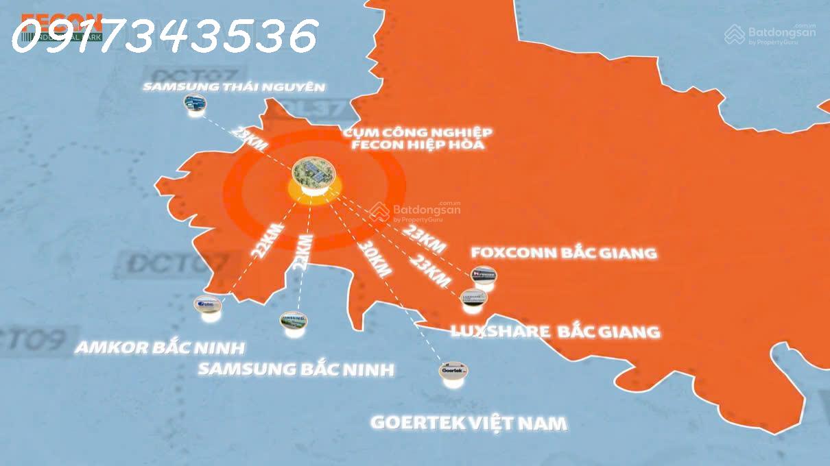 Cụm Công Nghiệp FECON Hiệp Hòa (Hiệp Hòa, BG), vị trí đắc địa, tối ưu chi phí sản xuất - Ảnh 1